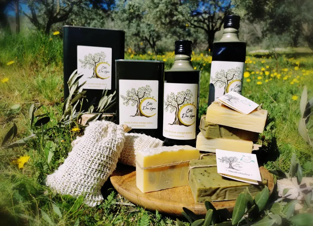 Huile d'olive vierge extra et savons artisanaux Clots Das Vignes